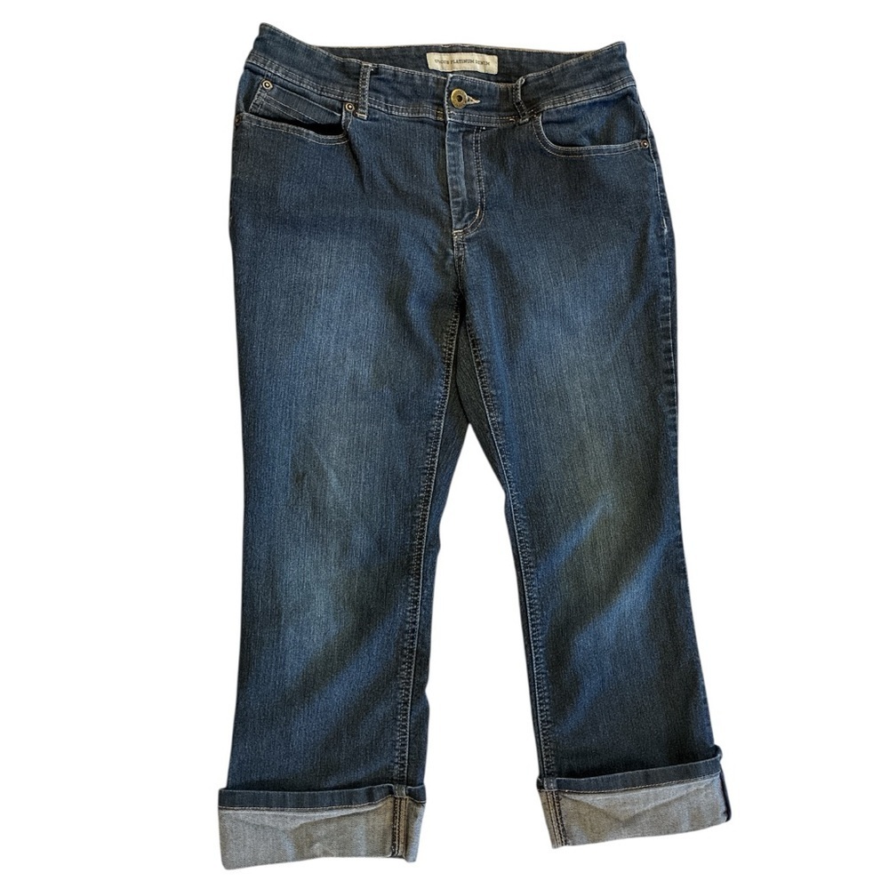 Chico’s Platinum Denim Crop Ankle Capri Jeans Size 0.5